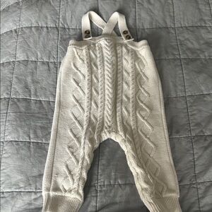 Hanna Andersson Cream Cable Knit Bodysuit